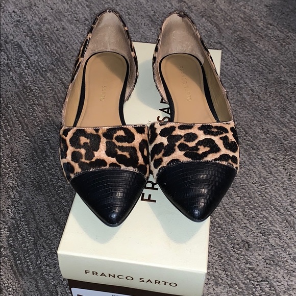 Franco Sarto Aubin 2 Calf Hair d’Orsay Flat - Picture 1 of 6